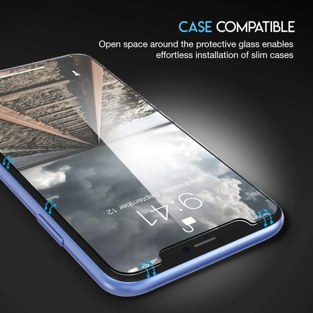 Purity 3 Pack Waterproof Tempered Glass Screen Protector for iPhone